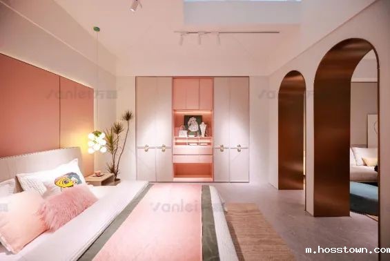 案例赏析 | taptap点点官网入口海藻米洞石为林氏木业全馆增添桃源色彩