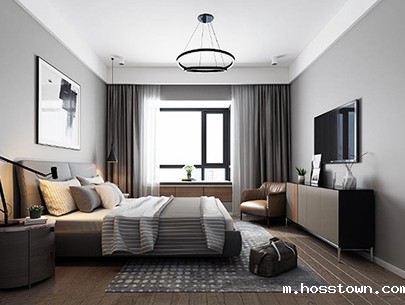 硅藻泥背㬌墙效果图-简约空间