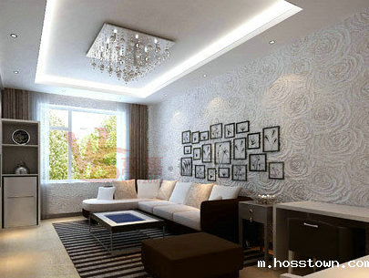  硅藻泥背景墙效果图_客厅（3）