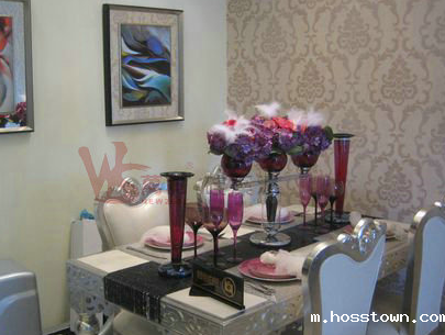 硅藻泥背景墙效果图_餐厅（1）