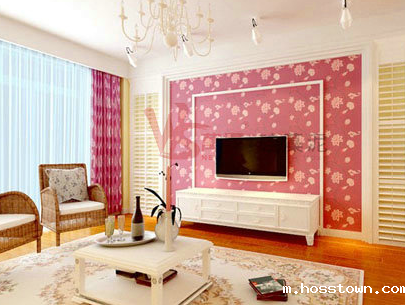 硅藻泥电视背景墙效果图（1）