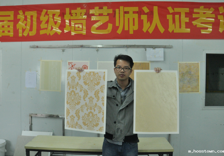 艺术涂料学员作品