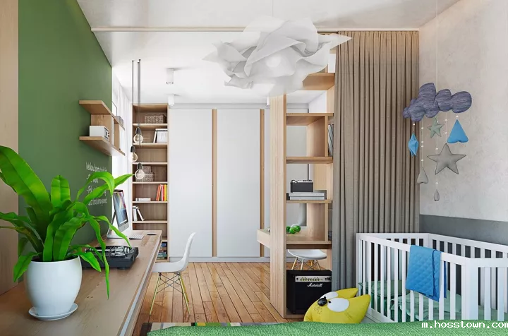 清水混泥土+水性硅藻泥平涂效果图