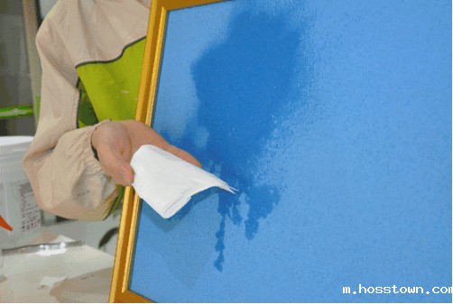 硅藻泥掉粉掉色测试