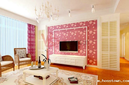 硅藻泥电视背景墙效果图