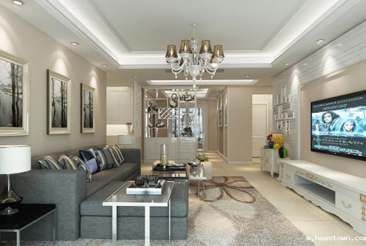 硅藻泥电视背景墙