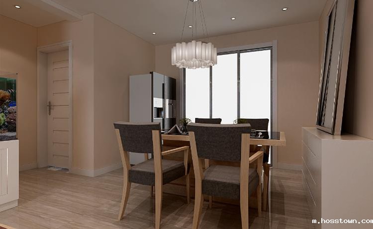 餐厅硅藻泥背景墙